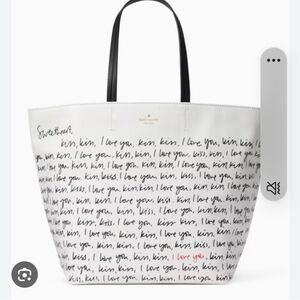 Kate spade Host pick  leather love tote dust cover pink last one 💗 sold other 2